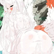 きつねさんと水浴び(すけver)