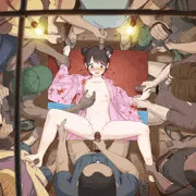 屋台で輪姦される浴衣ロリっ子