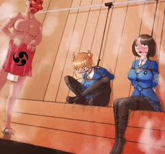続・着衣緊縛inサウナ　～上級編・冬服フルプットオン～