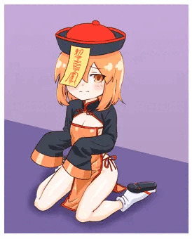 横がスカスカのキョンシーコスでハロウィン参加しちゃうのぞみさん