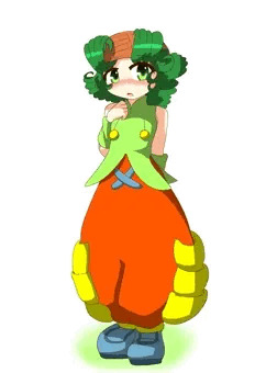緑の子落書き