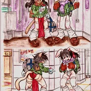 『なんだか今、ふんどしが流行っているらしい』白いフンドシはかな子でよき子は赤フン！！