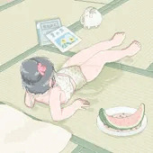 畳でお昼寝
