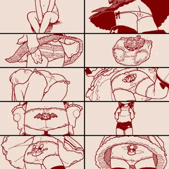 手書きパンツ１０