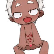 デフォルメ白髪褐色三白眼Ｆｕｃｋｍｅ