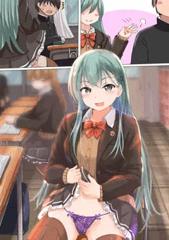 隣の席の鈴谷さんがわざとパンツ見せてきて困ってます(照)
