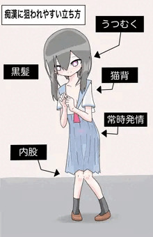 痴漢に狙われやすい娘