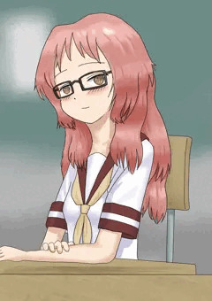 隣席をチラ見してにやける三重さん