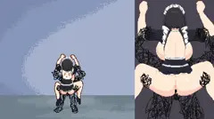 悪夢屋敷・無限牢獄　敵敗北エロシーン基本アニメーション14