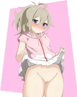 ポニテつつじちゃん、たくし上げ