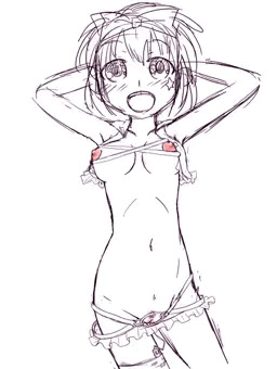 咲のエロい服の子