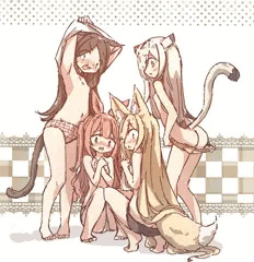 けもみみたち　着替えのぞき