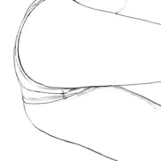 おしりイラスト練習模写らくがき