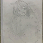 ベッドの彼女