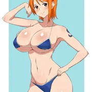 ナミ　青ビキニ