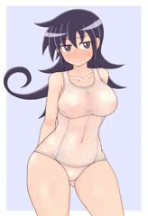 透けスク水ミミちゃん