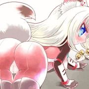 キツネ耳対魔忍（？）さん　調教プレイ