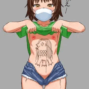 アマビエを描いて見せる子