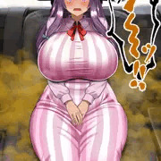 【スカトロアニメ】便意我慢極悪タクシー　パチュリー編