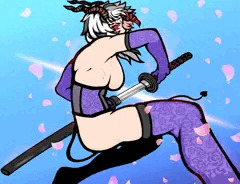 サキュバスの女剣客