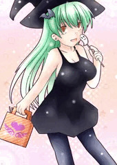 ハロウィンぽい時期なので魔女ぽい女の子ぽい子を描きました。