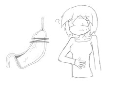 胃の中にちんぽ(消化耐性)を転送され、胃壁でちんぽを刺激してしまったお姉さん