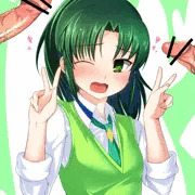 テレ顔ダブルピースのなおちゃんにちんこ描き足しただけ