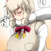 ツバと一緒になんか出るぱかすり