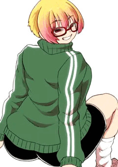 座ってくる女