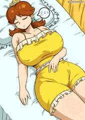 寝てる間にイタズラされちゃうデイジー姫