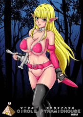 エルフの女戦士マッチョオークにオチンポ敗北_裏表紙