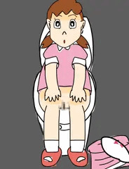 大山版しずかちゃんトイレでうんち