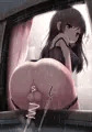 （ふたなり差分）雨の夜に窓からしちゃうお姉さん
