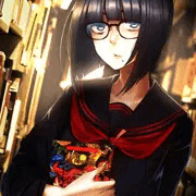 図書室にて