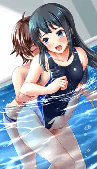 泳ぎを教えていたら…