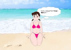 グラビア写真を撮るしずかちゃん　その1