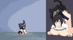 悪夢屋敷・無限牢獄　敵敗北エロシーン基本アニメーション31