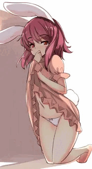 てゐちゃんの物陰たくし上げ