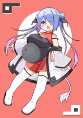 ボテ腹牛チャイナパーカー