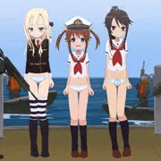 武装した人たちに囲まれて剥かれるシチュ