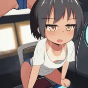 ゲーセンで汗だくになってる無防備なロリ