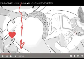 安♡さんバックからパコパコGIF