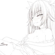ネメシスに襲われる日　線画