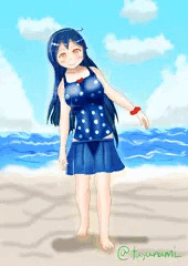 【艦これ差分】水着潮