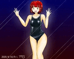 テカテカスク水