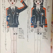 伝説の #架空鉄道 女性乗務員イラスト