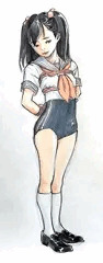セーラースク水少女