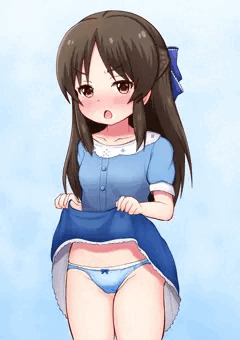 ありすちゃん、たくしあげ