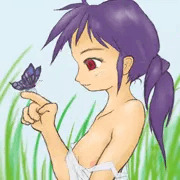 チラッと、練習絵