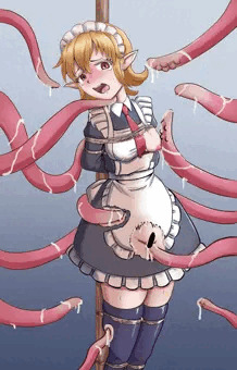 エルフメイドさん触手責め
